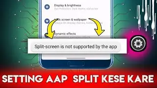 Split screen Mode is not supported  for setting || How To fix does not Support problem || 2024