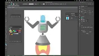 Head and Blend Tool - Creating a robot in Illustrator part 11