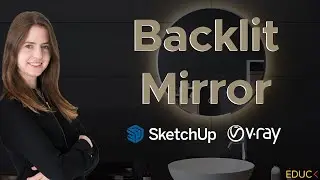 How to Backlight a Mirror in SketchUp V-Ray