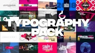 After Effects Template: Typography Pack