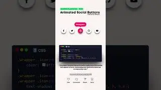 Hover Social Buttons #css #coding #Buttons #Website #frontenddeveloper #hovereffect