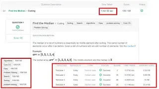 HackerRank | 1 Week Preparation Kit | Find the Median problem | Day 1 | Mock Test | Python solution