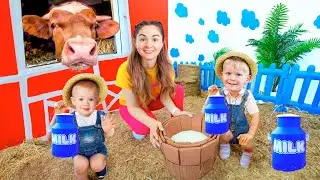 Oliver and Adam Help Mom gather Ingredients for the Pie