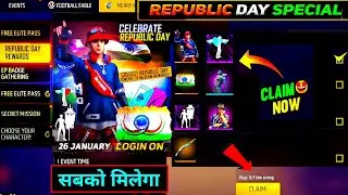 FREE REPLUBLIC DAY REWARDS CLAIM KARO🤯🔥 | FF NEW EVENT | FREE FIRE NEW EVENT | FF NEW EVENT TODAY