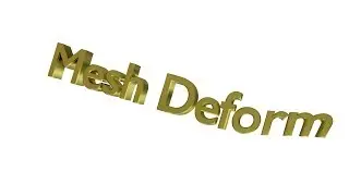 Blender. Модификатор Mesh Deform