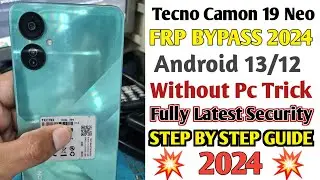 Tecno Camon 19 Neo Android 13/14 Frp Bypass Without Pc | Tecno Ch6i Frp Bypass | Tecno Frp Bypass