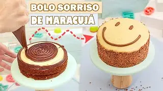 BOLO EMOJI SORRISO - EMOJI CAKE - CHOCOLATE C\ MARACUJÁ - Tiago Mauro