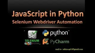 JavaScript in Selenium Webdriver using Python