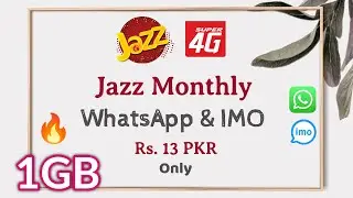 Jazz Monthly WhatsApp and Imo Pkg Rs.14 PKR | What Information