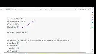 Top 20 Android Question and Answer MCQ on Different Version of Android