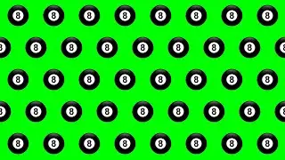 🎱 8 POOL BILLIARD BALL 🎱 PATTERN Frame MOTION💯|#greenscreen effects - chroma key animations HD*1080*