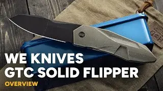 WE Knives Solid - GTC Integral Titanium 20CV Blade Overview