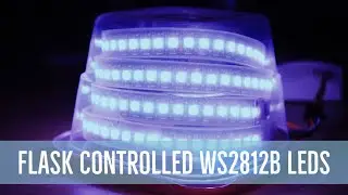 Flask Controlled WS2812b LEDs with a Raspberry Pi