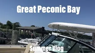 Chill Day At The Great Peconic Bay! Eating lunch and Sailing out to Robins Island (Summer Vlog #1)