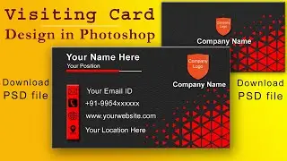 Visiting Card | Business Card Design in Adobe Photoshop #Design-6 🔥🔥🔥