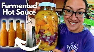 Easy & Delicious Fermented PEACH Hot Sauce | Food We Grew