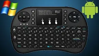 Rii i8 Plus Review.  Mini Wireless Keyboard with Touchpad Mouse. LED Backlit.