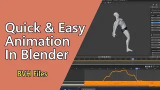 Quick Animation with  BVH Files | Fastest way to Animate 3D Character in Blender | Being Animator