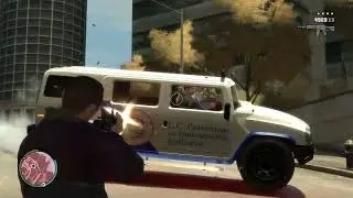 GTA 4 - Alderney City Gang Shootout + Six Star Escape