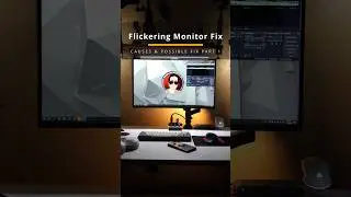 Flickering PC monitor causes & possible fix PART 1 #shorts