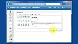 LabVIEW procedure: Set RT system time and date from a browser