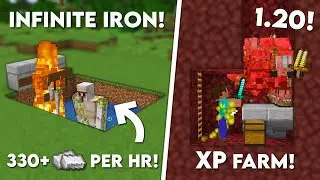 3 MUST Have Farms for your Survival World 1.20 (IRON, FUEL & XP FARM) - Minecraft Tutorial