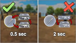 How to Switch Between Weapons Faster ✅✖️ #pubgmobile #bgmi #ruby__yt Best settings