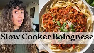 VEGGIE BOLOGNESE in the Slow Cooker | Easy Plant-Based Recipe 🍝🌱