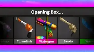 Yo OMG! i unboxed a watergun on Murder Mystery 2 !