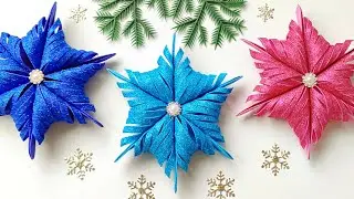 Snowflake DIY ❄️Christmas Decoration Ideas 🎄Christmas Ornaments