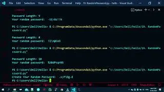 19. Random Password Generator-Simple Project | Python Programming | JAcademy