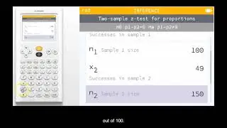 NumWorks Quick Tip 14 Two Proportion Z Test