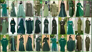 burqa design for girl l burkha design | burkha design for college | Green burqa design|Arabic burkha