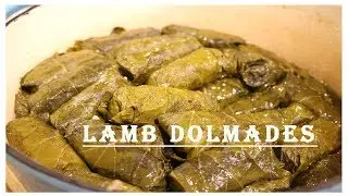 Lamb Dolmades: Lamb and Rice Stuffed Grape Leaves