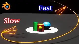 Move Your Camera In Variable Speed | Follow Path Constraint | Slow Down & Speed Up | Blender
