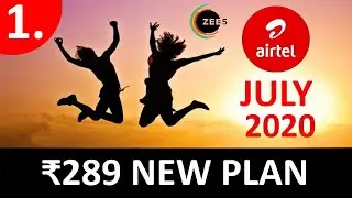 Airtel New Prepaid Plan | Unlimited Zee5 Subscription | ₹289 New Plan | 1.5GB Daily Data & more