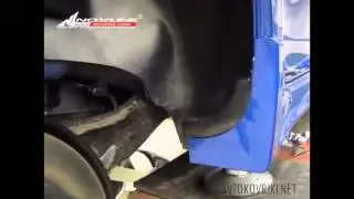 Установка подкрылок NOVLINE на MITSUBISHI LANCER X