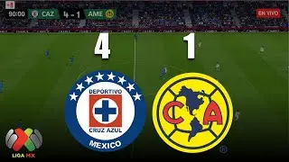 Cruz Azul 4 - 1 América  Resumen / Liga MX Apertura 2024