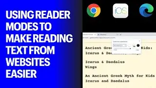 Using reader mode to make reading text from websites easier