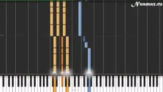 Кузя - Шняга Шняжная Piano Tutorial  (Synthesia + Sheets + MIDI)