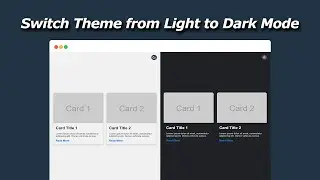 How to Create a Dark Mode Switch in HTML & CSS & JavaScript