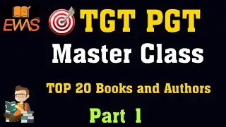 Master Class Imortant Books Part 1 | EWAS | For TGT PGT LT GIC