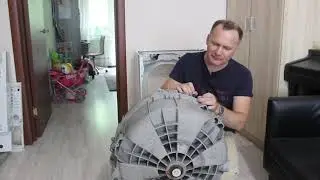 Замена подшипников в неразборном баке стиральной машины Ikea Renlig IWM 60.