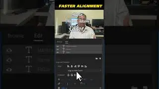How do I align multiple text in Premiere?