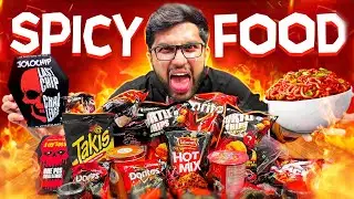 EATING SPICY SNACKS FROM DIFFERENT BRANDS!