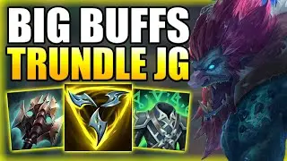 TRUNDLE JUNGLE BECAME MUCH BETTER AFTER THE DURABILITY CHANGES! Best Build/Runes - League of Legends