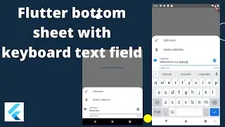 Flutter tutorial,  flutter bottom sheet  with keyboard text field, flutter design