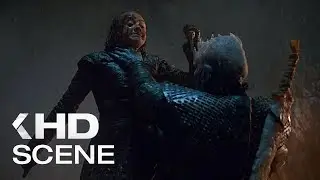 Arya Stark kills King of the Night [Fragment from Game of Thrones series 8 season 3 series]