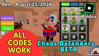 *All Codes Work* Chaos Defenders   BETA Roblox, August 25, 2024