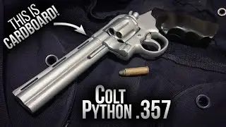 How to make ULTRA REALISTIC Cardboard COLT PYTHON .357 - Free Templates